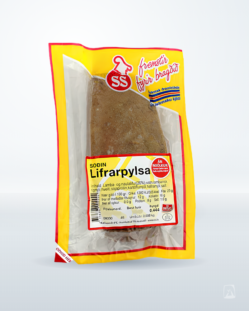 Icelandic Liver Sausage Lifrarpylsa, SS 460g, Icelandic meat