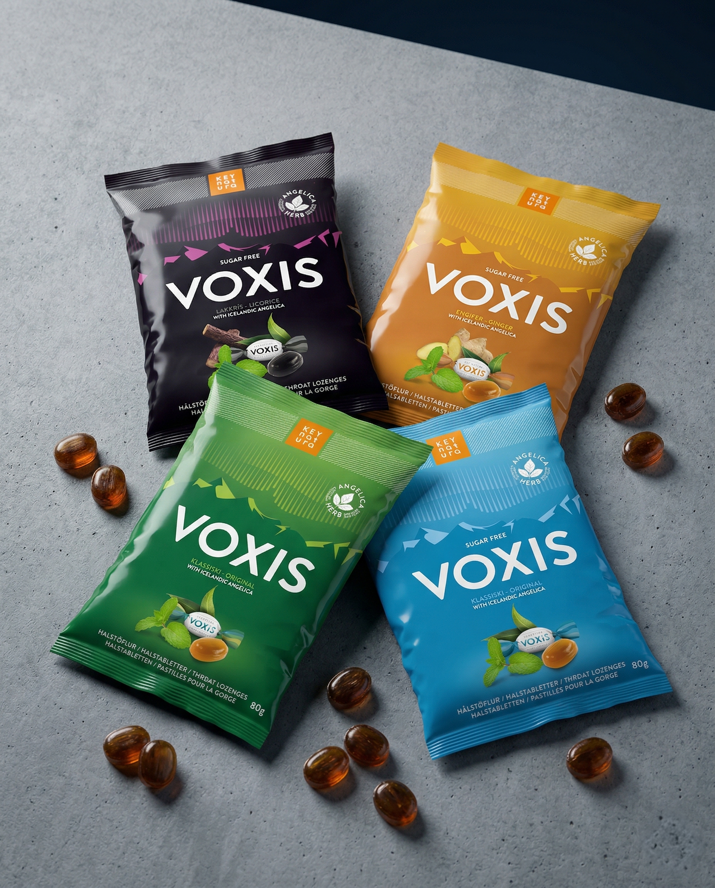 Voxis Herbal Throat Lozenges Icelandic Angelica 35 ct by Saga Natura, Icelandic supplement, product photo 6
