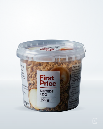 Crispy Fried Onions Steiktur Laukur 100g by First Price, Icelandic pantry staple