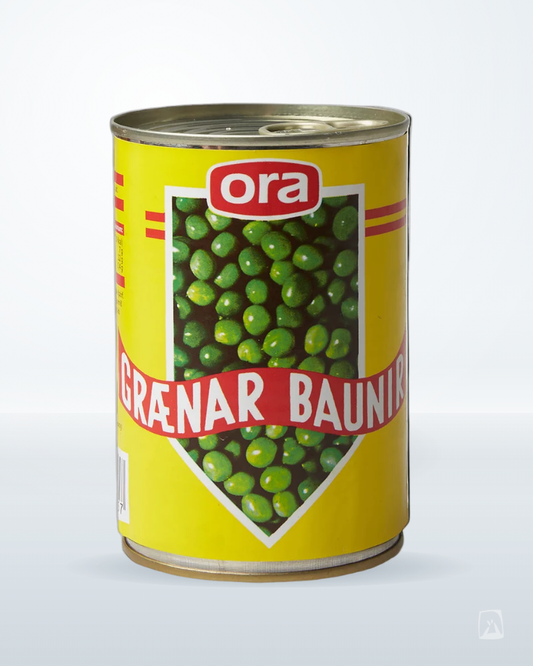 Green Peas Ora Grænar Baunir 420g, Icelandic pantry staple
