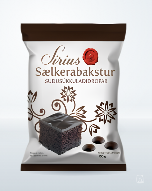 Dark Chocolate Drops Síríus Suðusúkkulaði 150g by Nói Siríus, Icelandic chocolate
