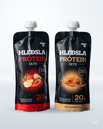 Protein Skyr Squeeze Hleðsla 175g by Mjólkursamsalan, Icelandic dairy