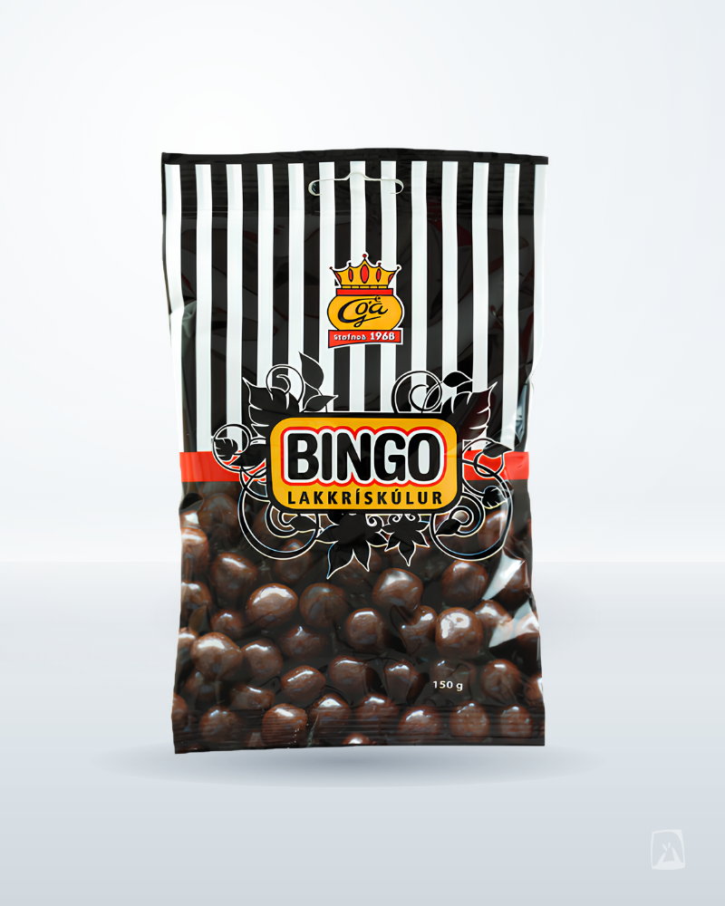 Bingó Kúlur Licorice Toffee Balls Góa 150g, Icelandic chocolate