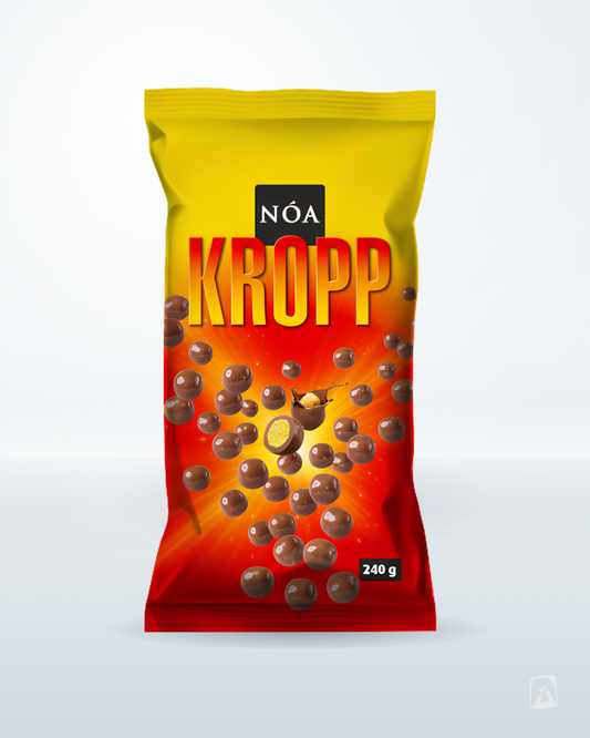 Nóa Kropp Chocolate Corn Puffs Nói Síríus 240g by Nói Siríus, Icelandic chocolate