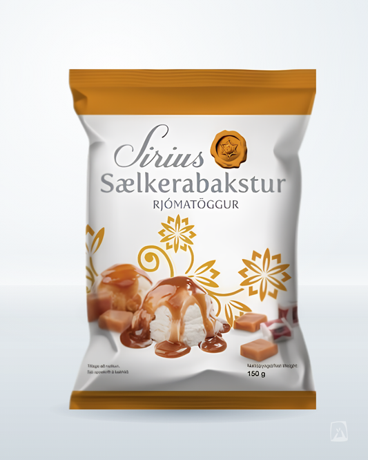 Cream Toffee Chunks Síríus Rjómatoggur 150g by Nói Siríus, Icelandic chocolate