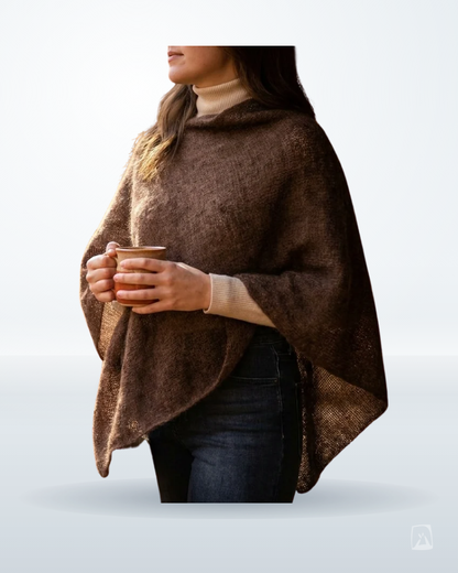 Icelandic Wool Poncho One Size by Rammagerðin, Icelandic wool