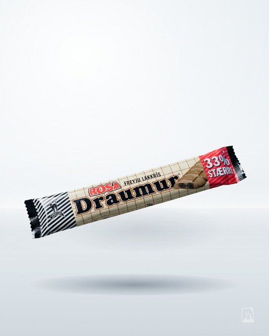 Draumur Chocolate Licorice Bar Freyja 70g, Icelandic liquorice