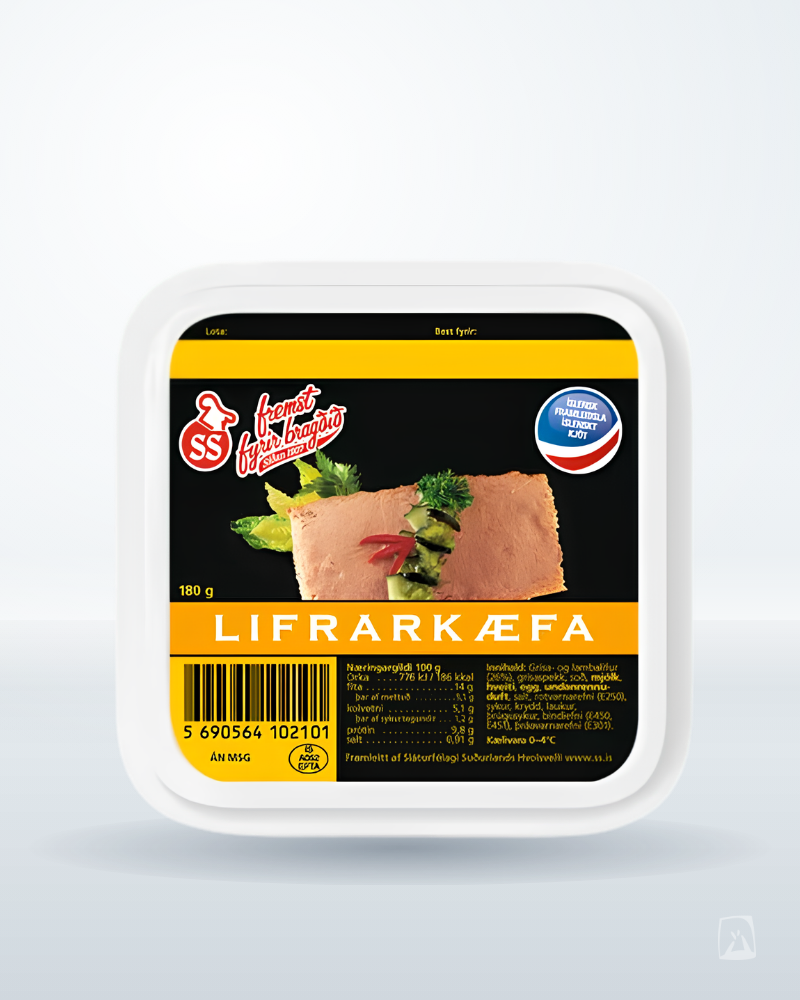 Icelandic Liver Pâté MS Lifrarkæfa 180g by Mjólkursamsalan, Icelandic dairy