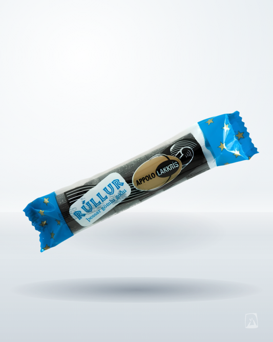 Licorice Rolls Appolo Lakkrísrúllur 80g by Góa, Icelandic liquorice