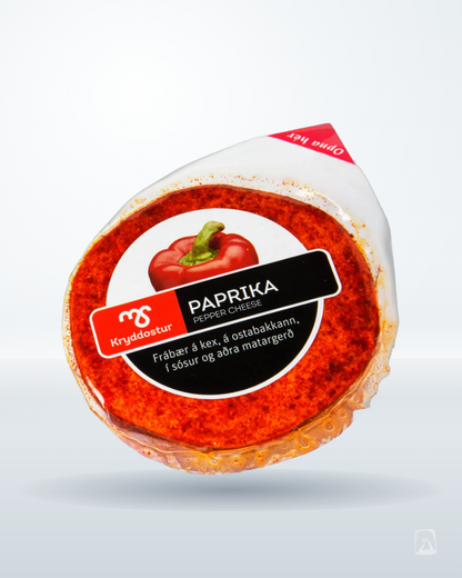 Red Pepper Cheese MS Paprikuostur 150g by Mjólkursamsalan, Icelandic dairy