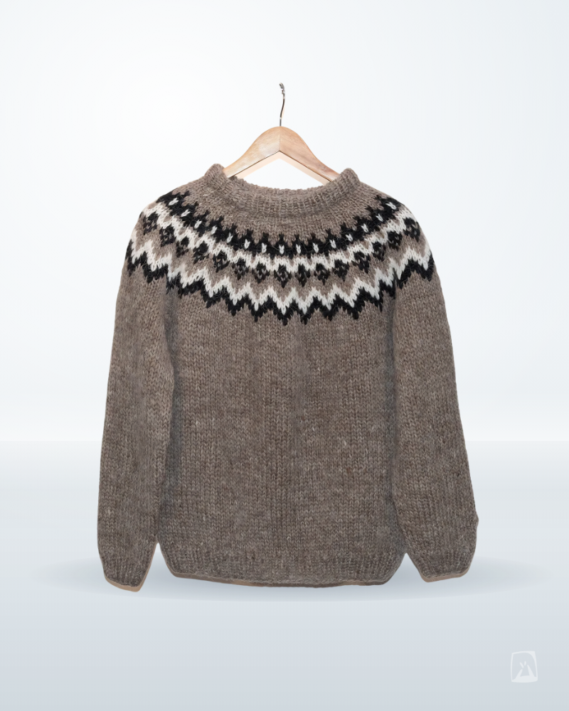 Hand-Knitted Icelandic Wool Sweater S/M/L by Rammagerðin, Icelandic wool