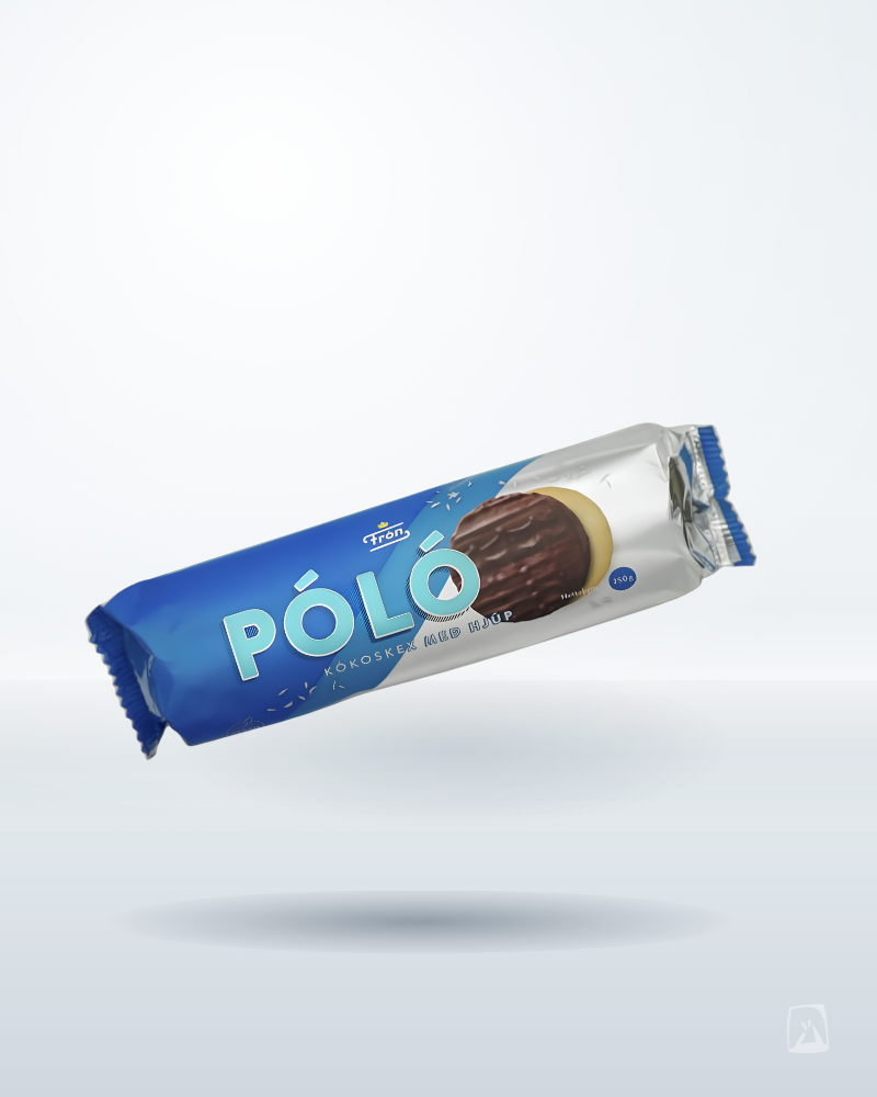 Póló Biscuits Coconut & Chocolate 250g by Frón, Icelandic bakery product