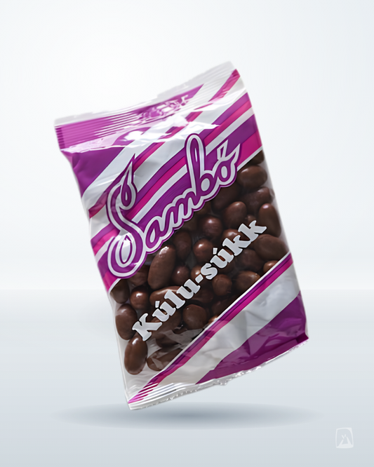 Kúlusúkk Chocolate Licorice Balls Sambó 300g, Icelandic liquorice