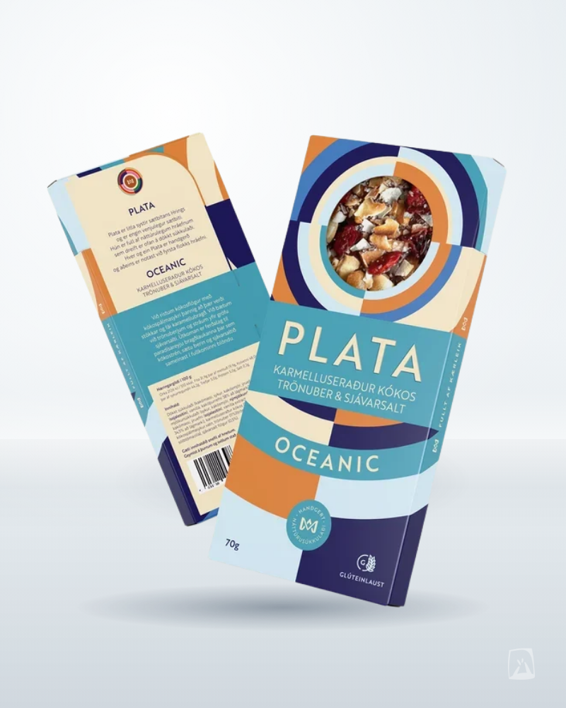 PLATA Oceanic Chocolate Caramelised Coconut & Cranberry, CIRCOLO 70g, Icelandic chocolate