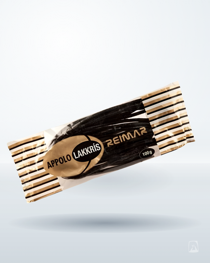 Marzipan Licorice Laces Appolo Fylltar Reimar 200g by Góa, Icelandic liquorice