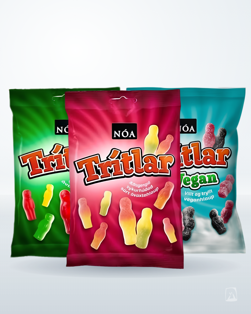 Nóa Trítlar Fruit Jellies Nói Síríus 150g by Nói Siríus, Icelandic candy