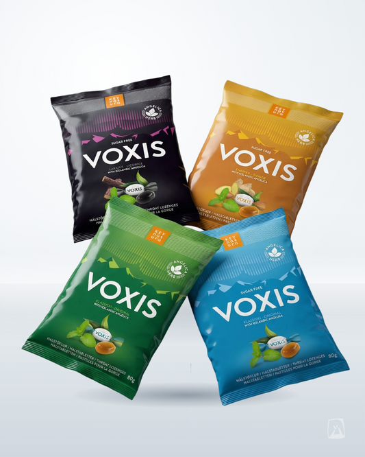 Voxis Herbal Throat Lozenges Icelandic Angelica 35 ct by Saga Natura, Icelandic supplement