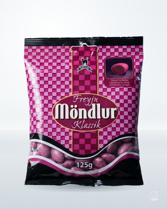 Möndlur Caramels Freyja 125g, Icelandic chocolate