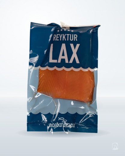 Icelandic Smoked Salmon Bites 200–250g by Norðanfiskur, Icelandic seafood