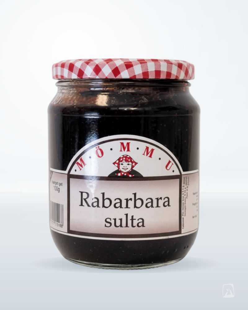 Icelandic Rhubarb Jam Rabarbarasulta 400g by Mömmu, Icelandic pantry staple