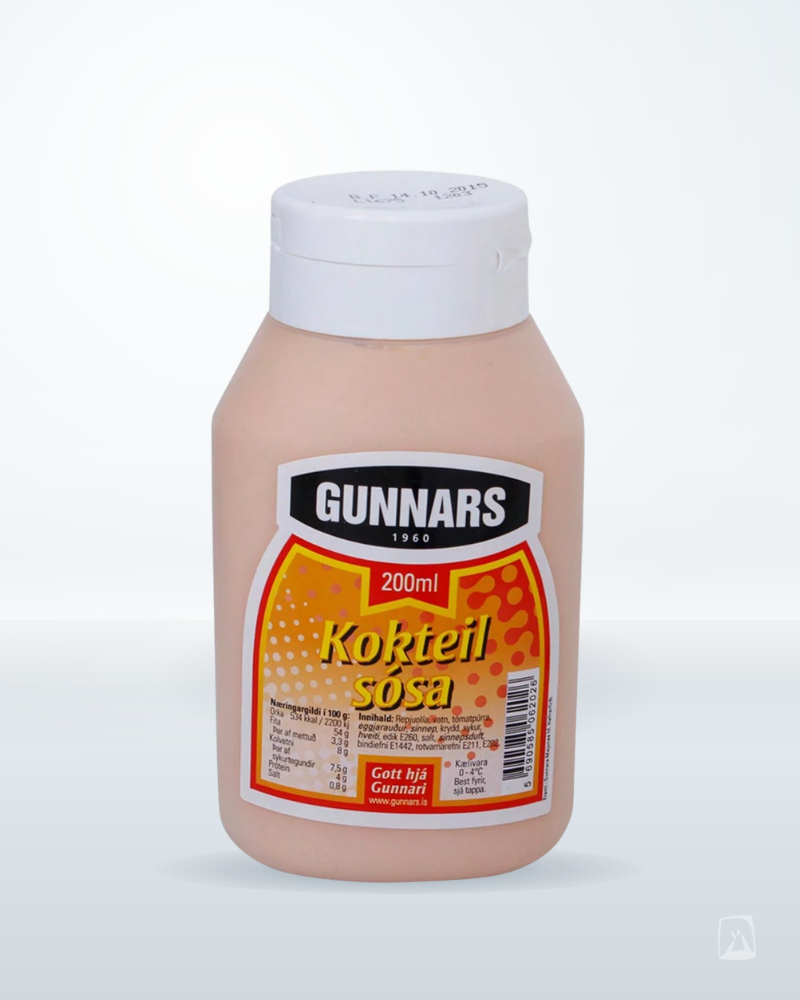 Icelandic Cocktail Sauce Gunnars Kokteilsósa 200ml, Icelandic sauce