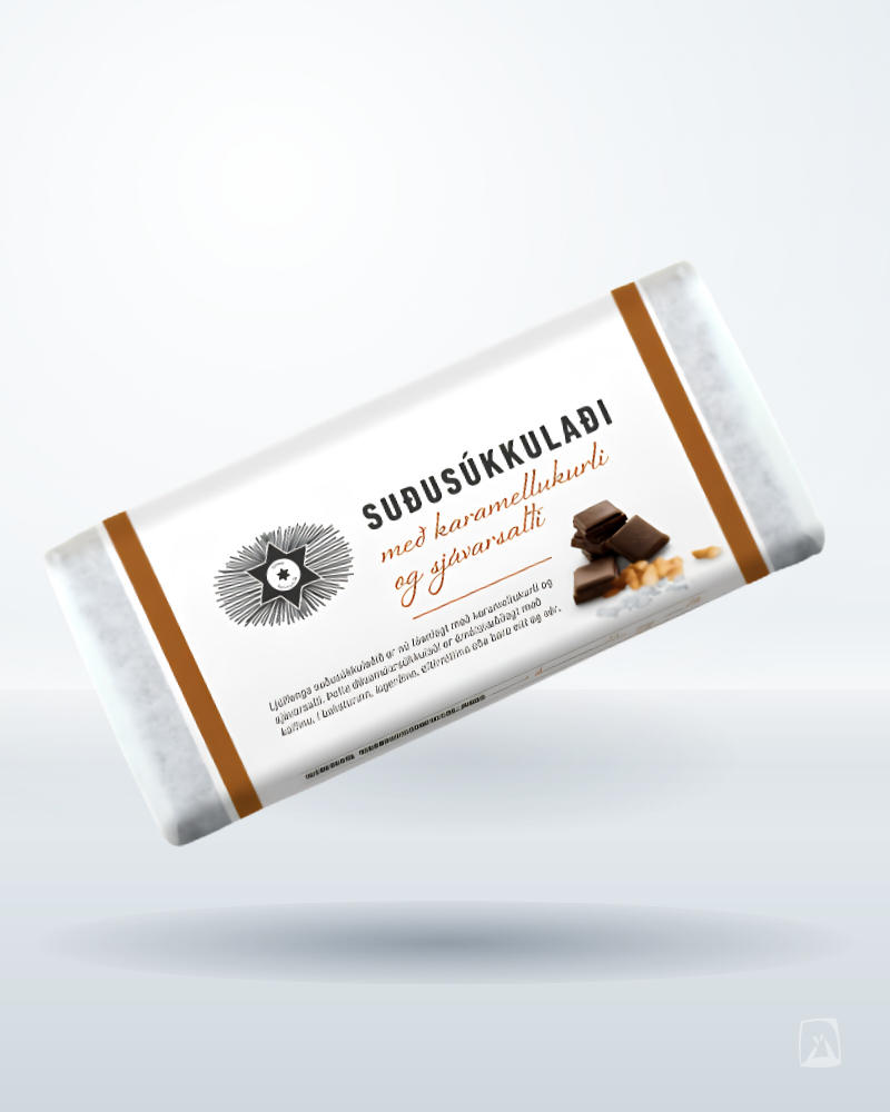 Caramel & Sea Salt Dark Chocolate Nói Síríus by Nói Siríus, Icelandic chocolate