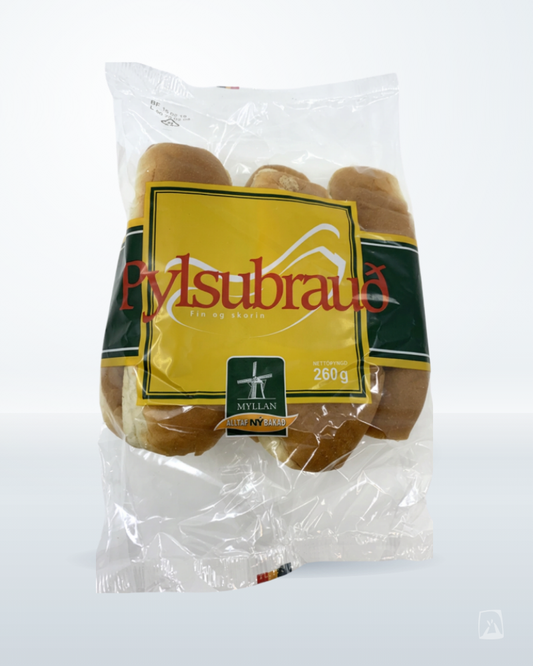 Icelandic Hot Dog Buns Myllan Pylsubrauð 5 ct, Icelandic bakery product