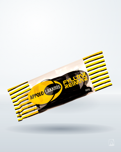 Licorice Laces with Marzipan Appolo 160g by Góa, Icelandic liquorice
