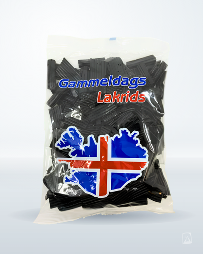 Old-Fashioned Licorice Gammeldags Lakkrís, Sambó 350g, Icelandic liquorice