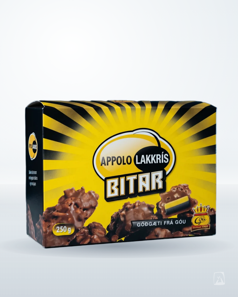 Licorice Bites Mixed Box Appolo 250g by Góa, Icelandic liquorice
