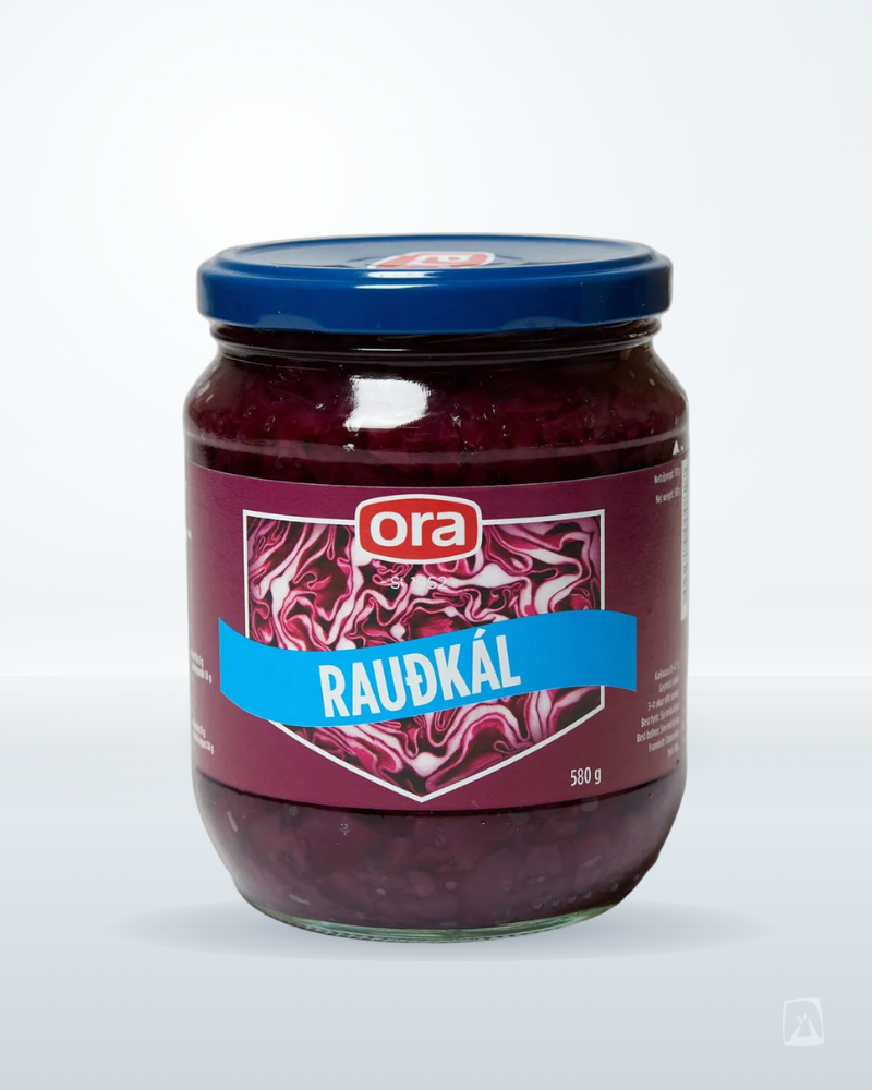 Pickled Red Cabbage Ora Rauðkál 560g, Icelandic pantry staple