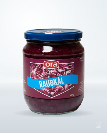 Pickled Red Cabbage Ora Rauðkál 560g, Icelandic pantry staple