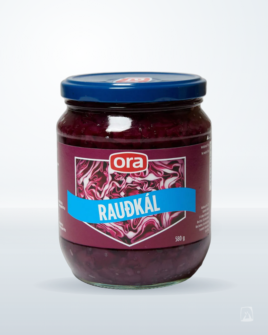 Pickled Red Cabbage Ora Rauðkál 560g, Icelandic pantry staple