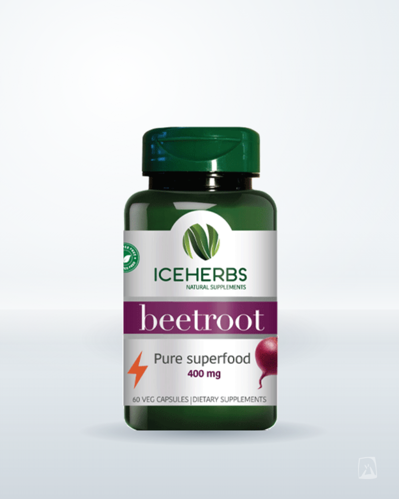 Beetroot Capsules with Iceland Moss Iceherbs 60 ct, Icelandic supplement