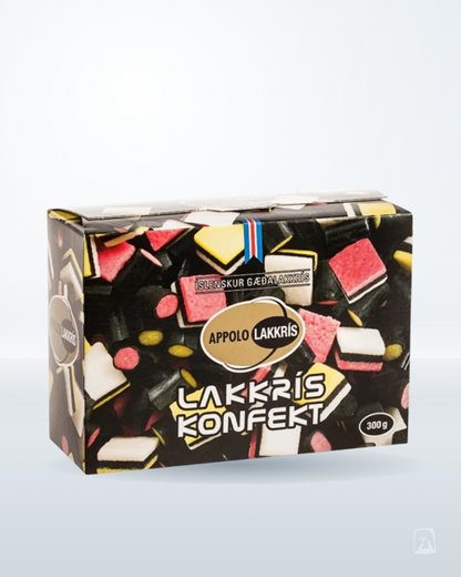 Licorice Assortment Box Appolo 350g by Góa, Icelandic liquorice