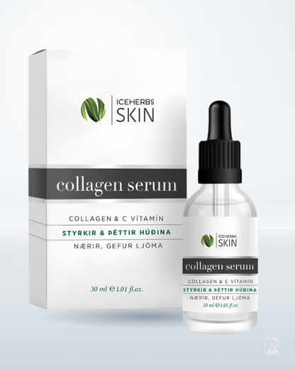 Skin & Collagen Serum with Vitamin C Iceherbs Skin, Icelandic skincare
