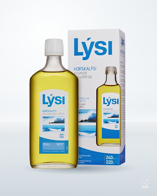 Cod Liver Oil Lýsi Þorskalýsi 240ml, Icelandic supplement