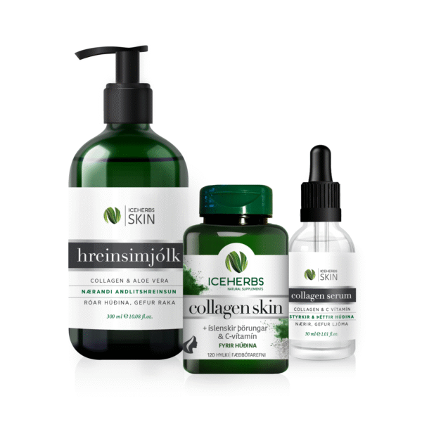 Skin Nutrition Bundle Iceherbs Skin 3-Piece Set, Icelandic skincare set, additional product photo