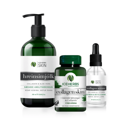 Skin Nutrition Bundle Iceherbs Skin 3-Piece Set, Icelandic skincare set, additional product photo