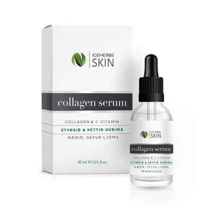 Skin & Collagen Serum with Vitamin C Iceherbs Skin, Icelandic skincare, additional product photo