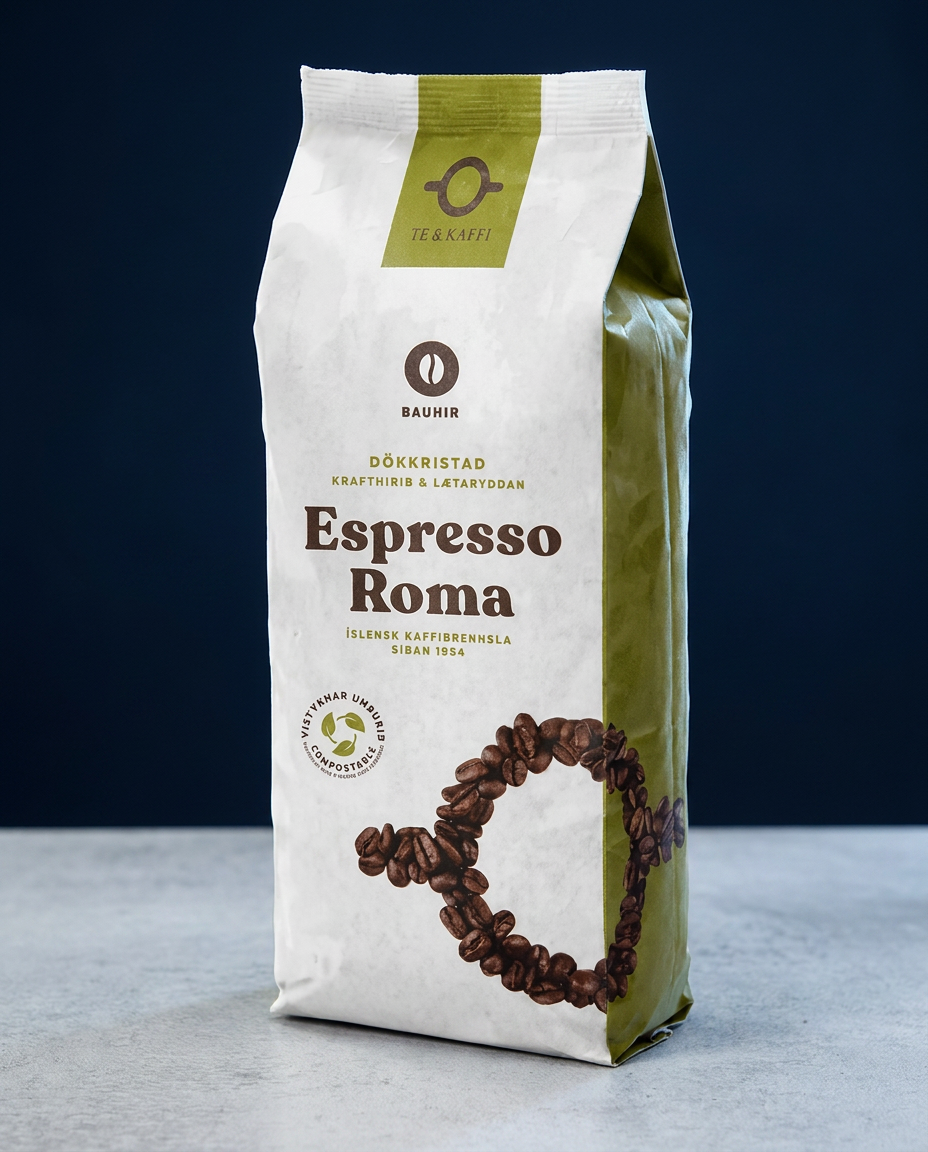 Café Espresso Roma en grano - Te og Kaffi