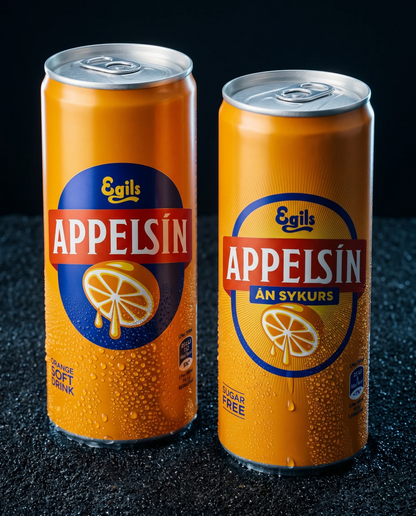 Egils Appelsín - 冰岛原味橙汁汽水 (330毫升罐装)