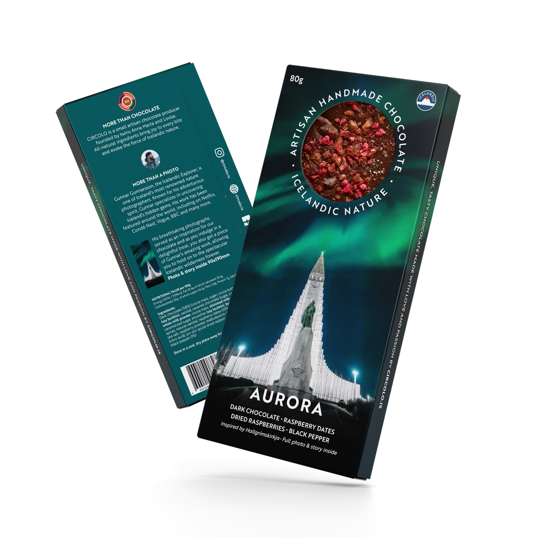 PLATA Iberic Chocolate | Icelandic Nature - Aurora, CIRCOLO · 70g