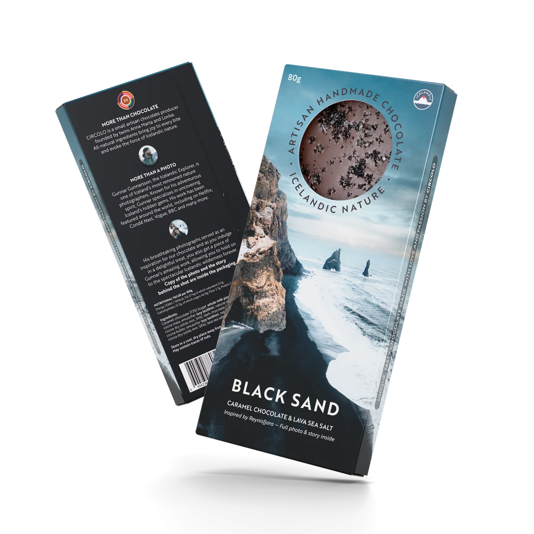 PLATA Oceanic Chocolate | Icelandic Nature - Black Sand, CIRCOLO · 70g