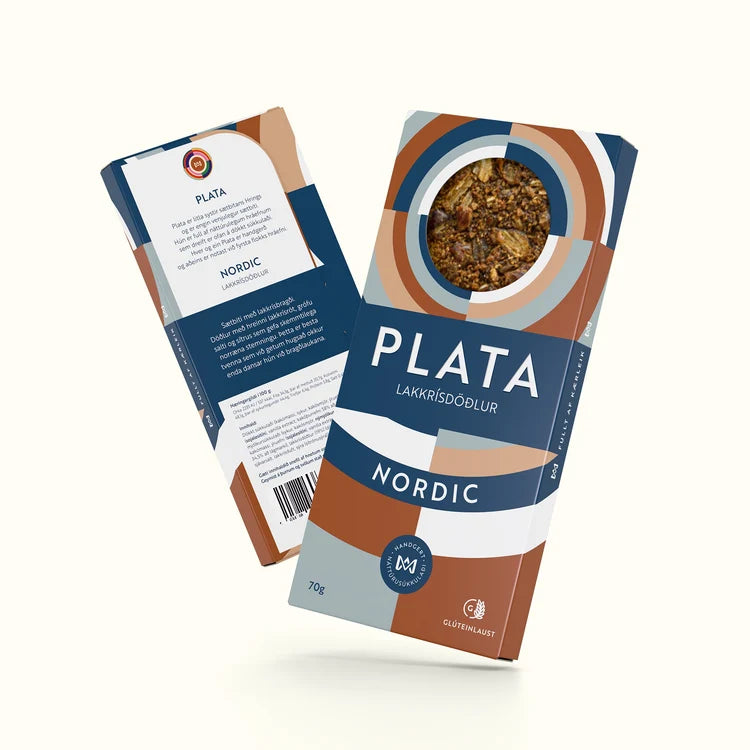 PLATA Nordic Chocolate Licorice Dates, CIRCOLO 70g, Icelandic chocolate
