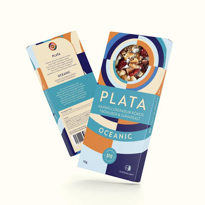 PLATA Oceanic Chocolate Caramelised Coconut & Cranberry, CIRCOLO 70g, Icelandic chocolate