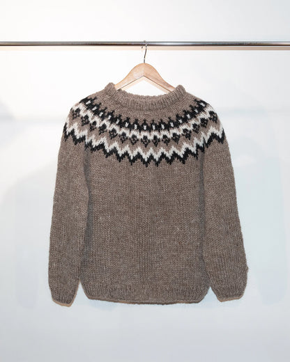 Hand-Knitted Icelandic Wool Sweater S/M/L by Rammagerðin, Icelandic wool, additional product photo