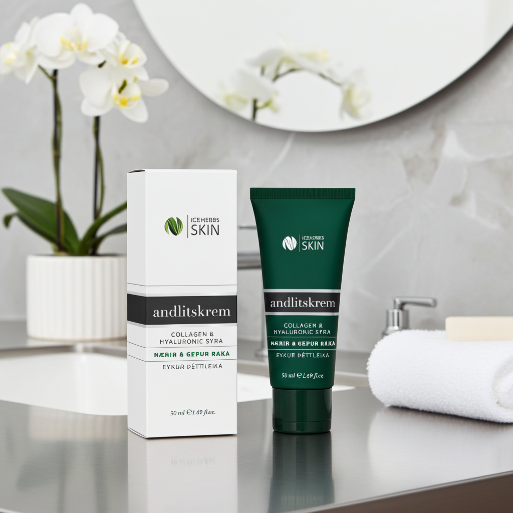 Collagen Face Cream Iceherbs Skin, Icelandic skincare, product photo 4