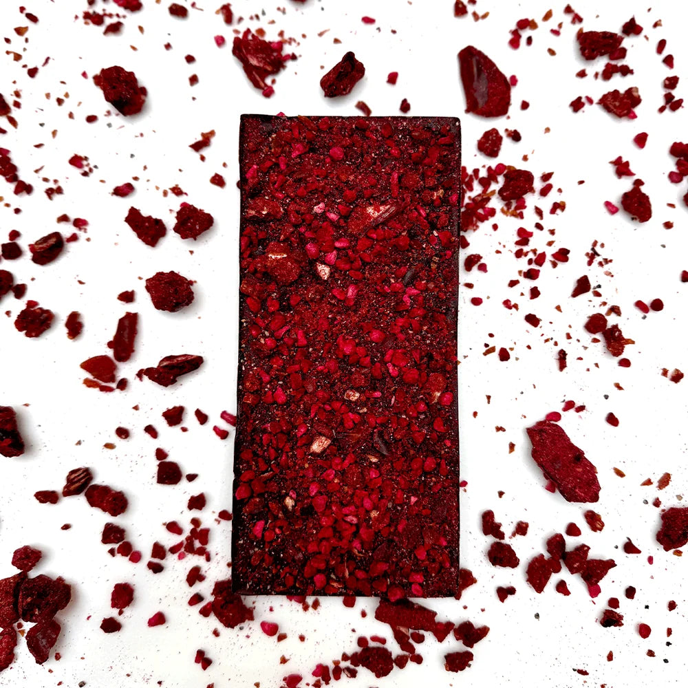 PLATA Iberic Chocolate Raspberry Dates & Black Pepper, CIRCOLO 70g, Icelandic chocolate, additional product photo