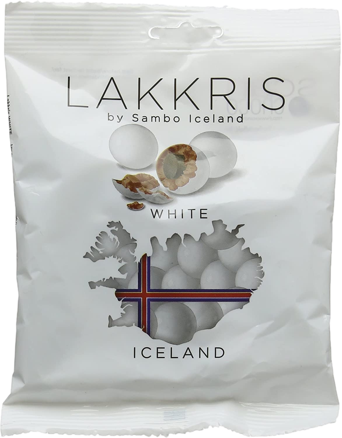 Lakkrís White Snowballs Sambó 130g, Icelandic liquorice, product photo 4